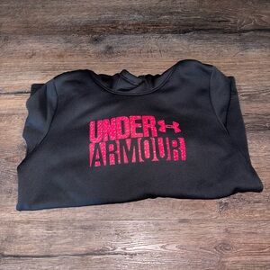 Under Armour Black and Pink Hoodie